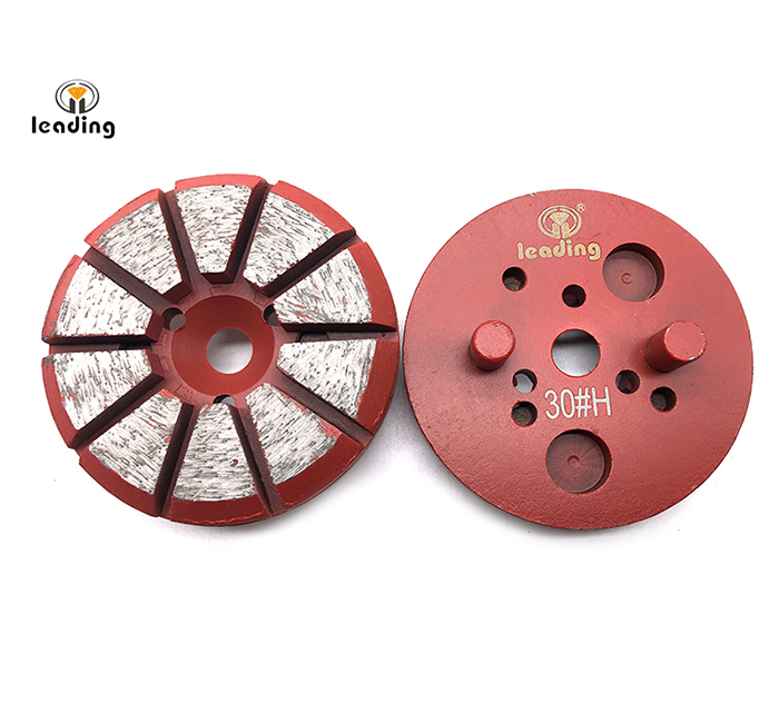 Multiple Mounted Diamond Grinding Puck With Two Pins