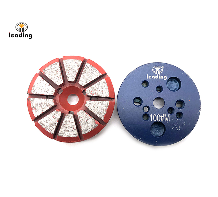 Multiple Mounted Diamond Grinding Puck Without Pins