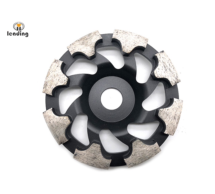 Diamond Cup Wheel T Segment, Lighter Steel Base