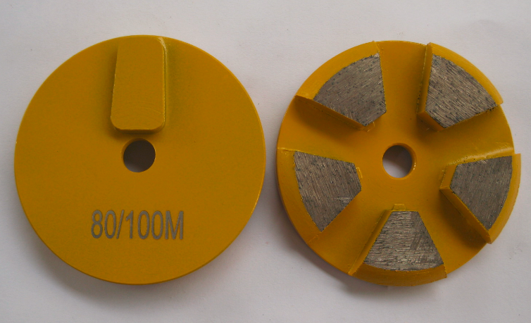 canmaskin Diamond tooling for concrete grinding - Round Rap Disc 5 Seg Grinding Puck Redilock