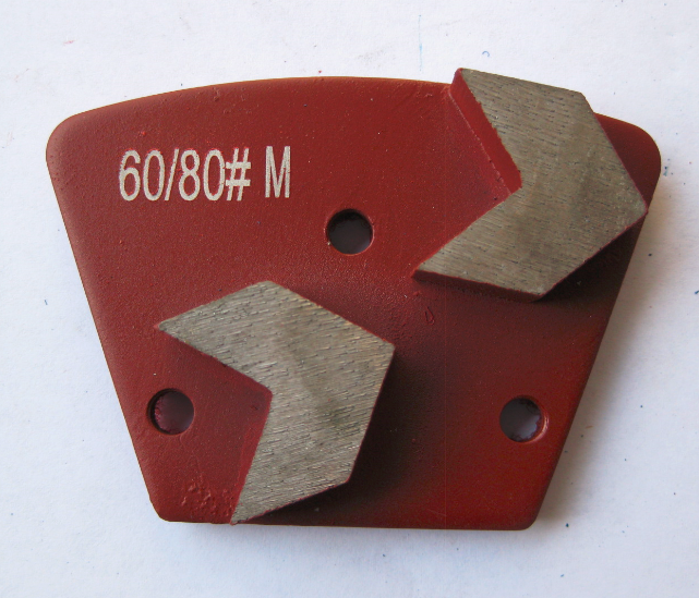 Diamond Grinding Trapezoid Plate Bolt On - Arrow Segment