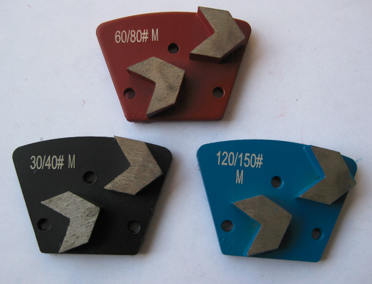 Diamond Grinding Trapezoid Plate Bolt On - Arrow Segment