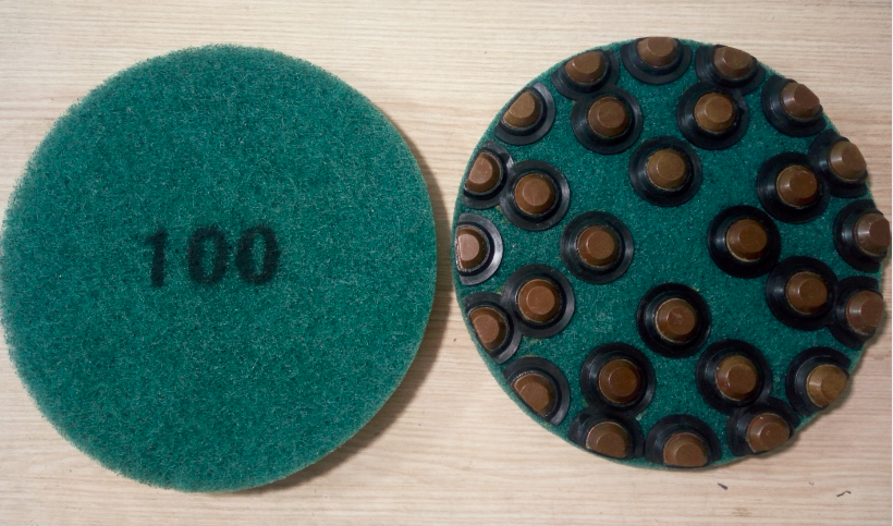 POLARIS GRIND Burnishing and Buffing pad with diamond dots
