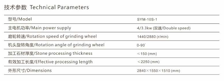 Multi-functional Stone Profiling Machine SYM-10S-1