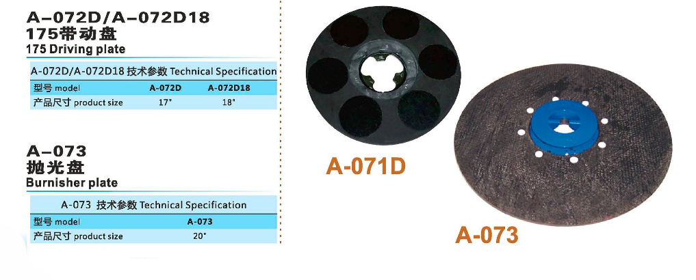 Driving Plate / Pad Holder