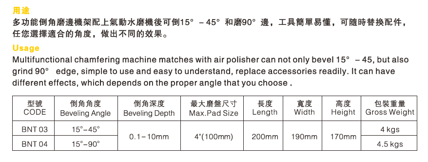 Multi-functional Chamfering/Polishing Machine