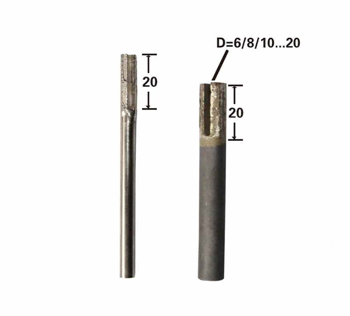 Sintered Diamond Engraving Bit Flat with U Slot