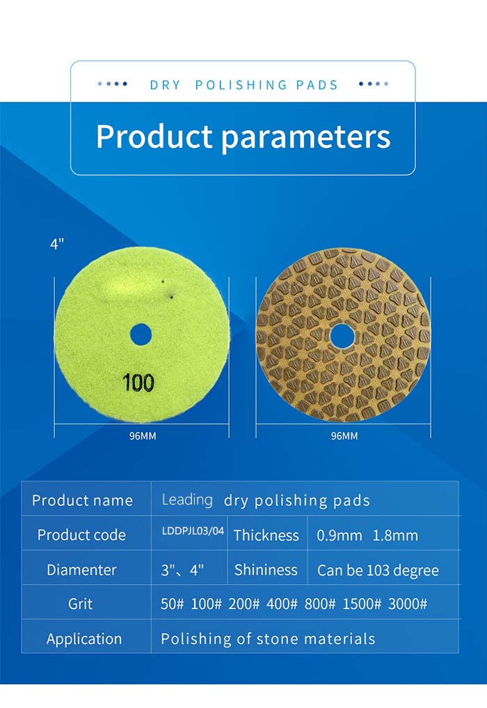 Leading Marble Dry Polishing Pads - JL