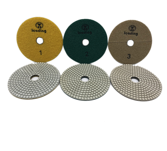 Leading 3 step White Dry/Wet Diamond Polishing Pads