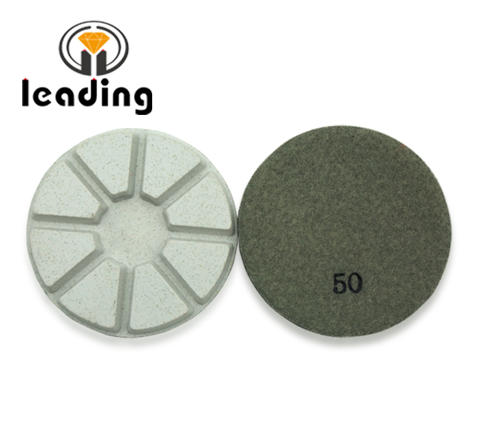 High concentration white concrete polishing pads-8 pies