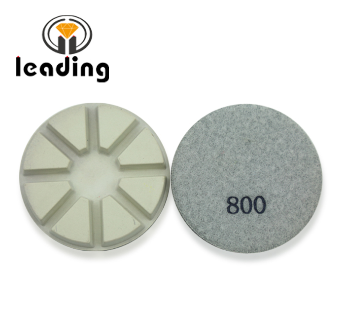 High concentration white concrete polishing pads-8 pies