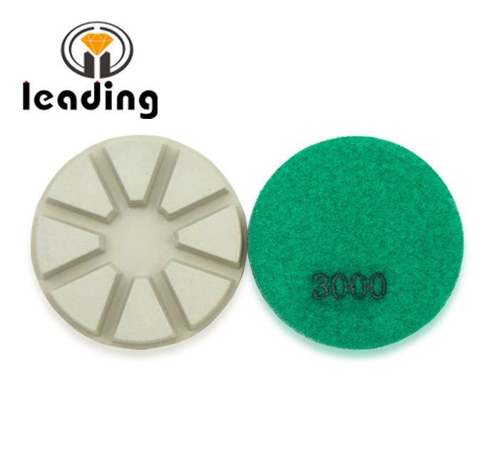 High concentration white concrete polishing pads-8 pies