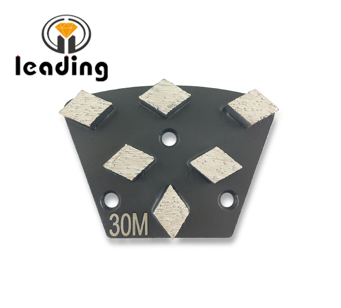 Six Small Rhombus Segments Diamond Grinding Trapezoids 3xM6