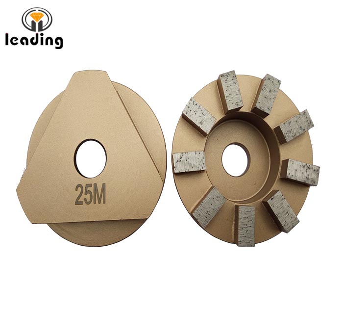 Diamond Grinding Puck with triangular lock