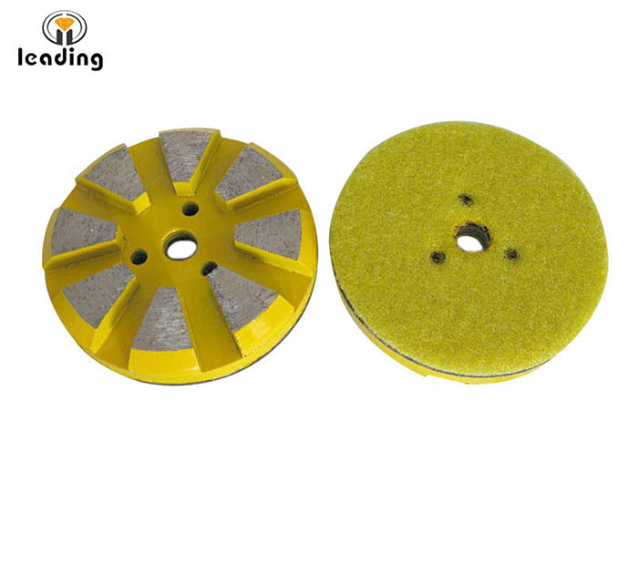 3xM6 holes Diamond Grinding Puck with or non velcro backing