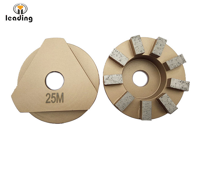 Diamond Grinding Puck with triangular locker