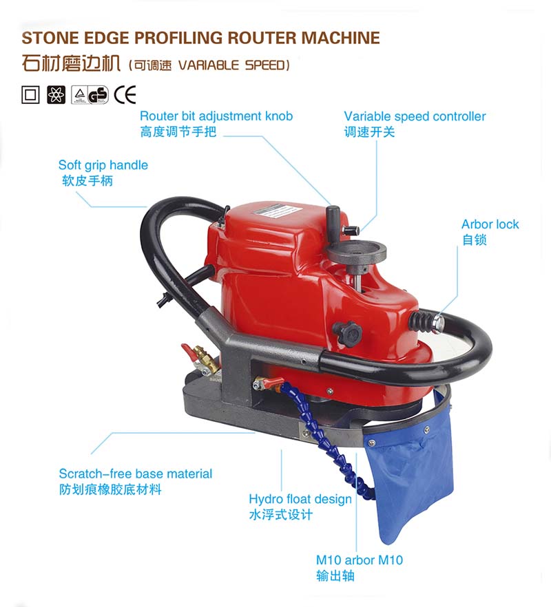 Protable Stone Edge Profiling Router Machine SPR3030