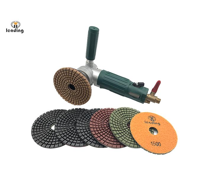 4"/100mm Air/Pneumatic Stone Polisher Back-exhaustion WSA-585