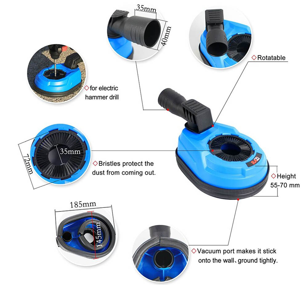 Plastic Dust Shroud / Cover For Hammer Drilling Machine