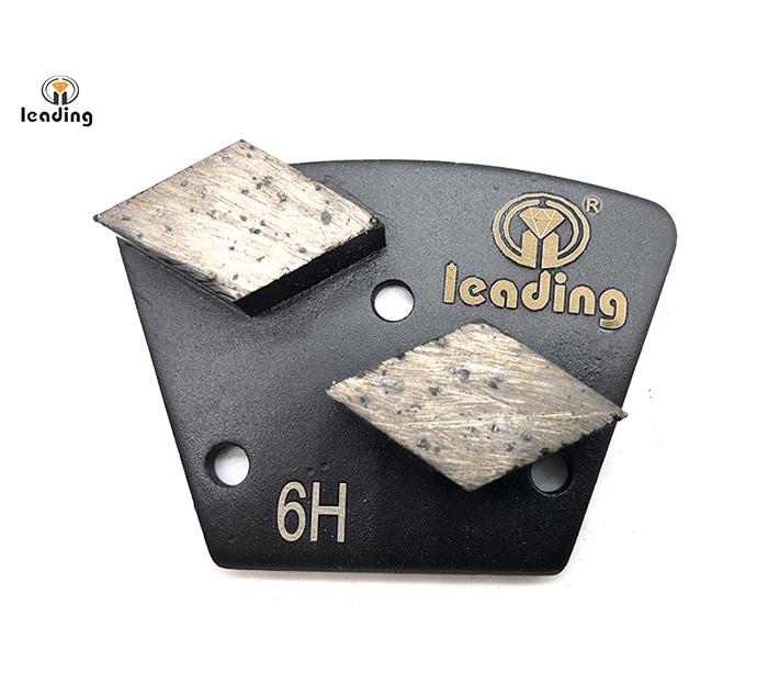 Rhombus Diamond Segment Bolt On Diamond Grinding Trapezoid Plate