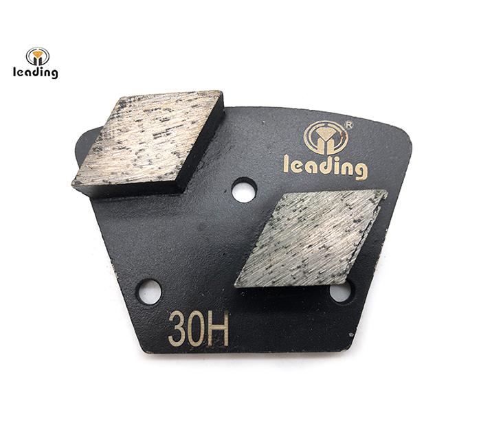 Rhombus Diamond Segment Bolt On Diamond Grinding Trapezoid Plate