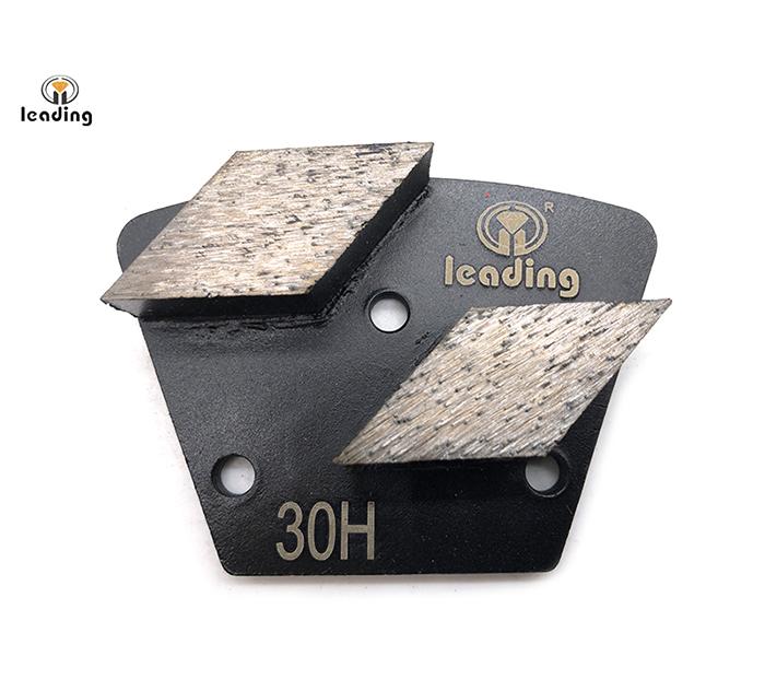 Rhombus Diamond Segment Bolt On Diamond Grinding Trapezoid Plate