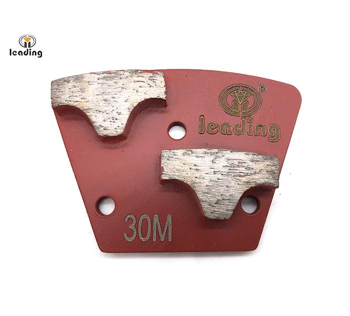 Double T Segment Diamond Grinding Trapezoid Plate Bolt On