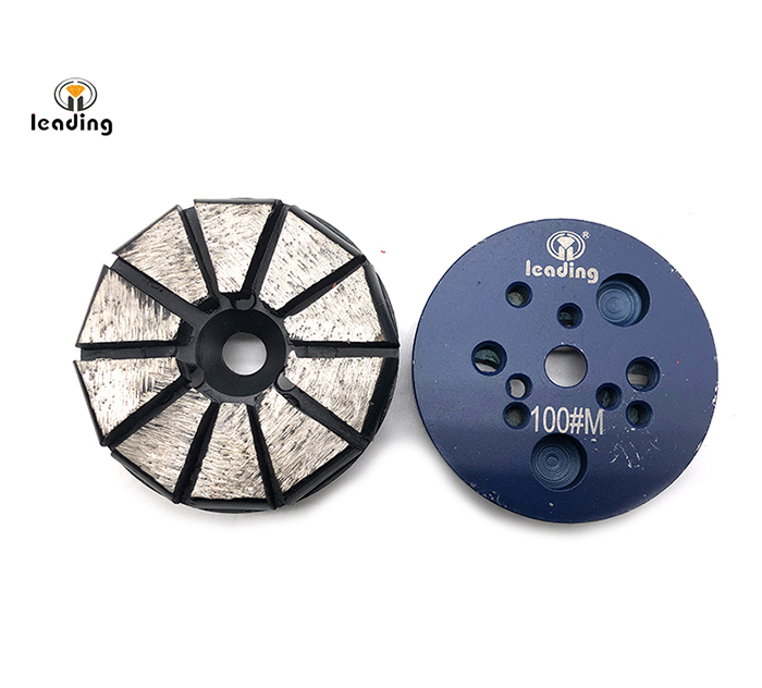 Multiple Mounted Diamond Grinding Puck Without Pins