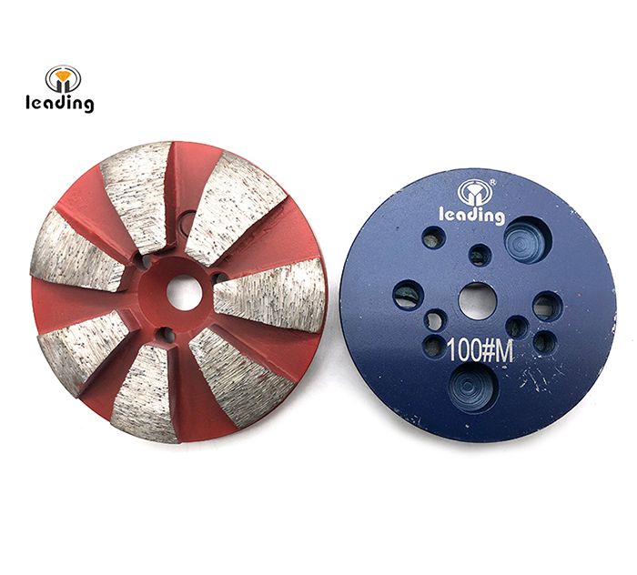 Multiple Mounted Diamond Grinding Puck Without Pins