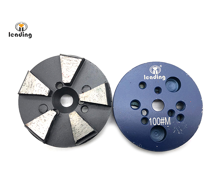 Multiple Mounted Diamond Grinding Puck Without Pins