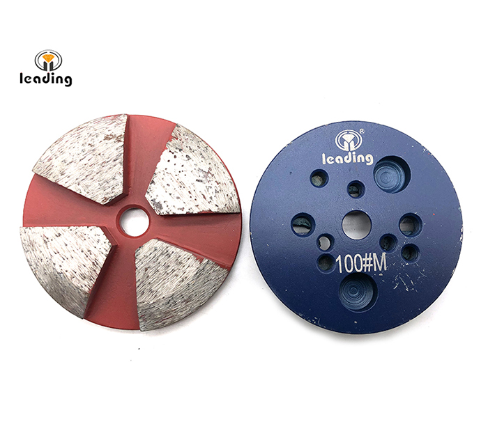 Multiple Mounted Diamond Grinding Puck Without Pins