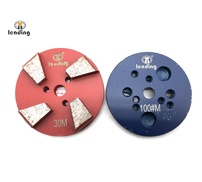 Multiple Mounted Diamond Grinding Puck Without Pins