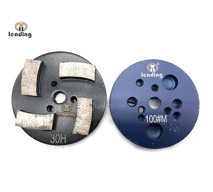 Multiple Mounted Diamond Grinding Puck Without Pins