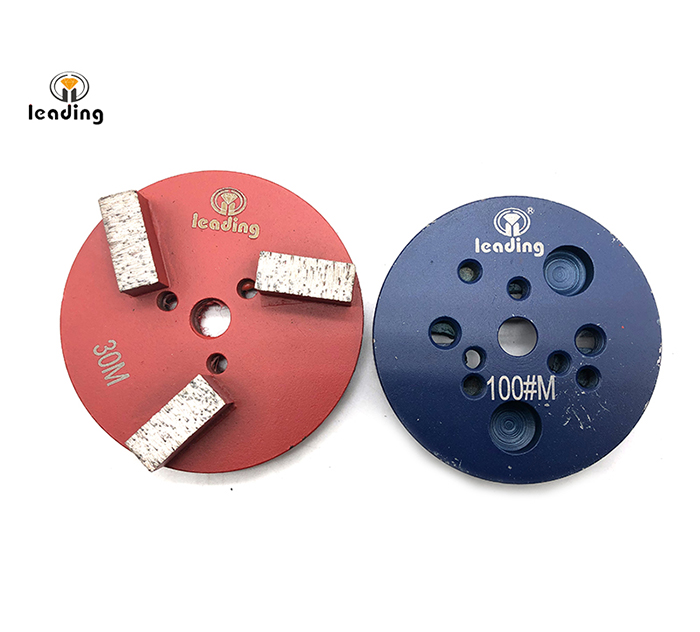 Multiple Mounted Diamond Grinding Puck Without Pins