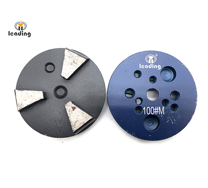 Multiple Mounted Diamond Grinding Puck Without Pins