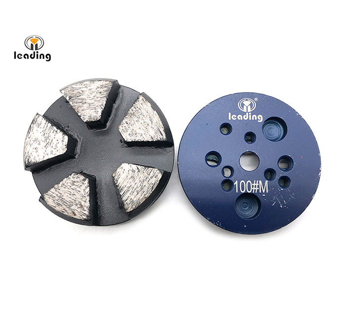 Multiple Mounted Diamond Grinding Puck Without Pins