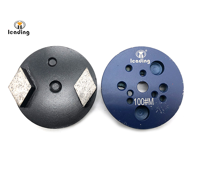 Multiple Mounted Diamond Grinding Puck Without Pins