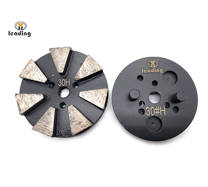 Multiple Mounted Diamond Grinding Puck With Two Pins