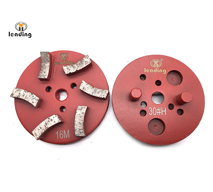 Multiple Mounted Diamond Grinding Puck With Two Pins