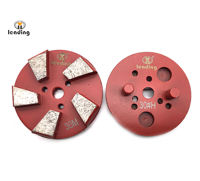 Multiple Mounted Diamond Grinding Puck With Two Pins