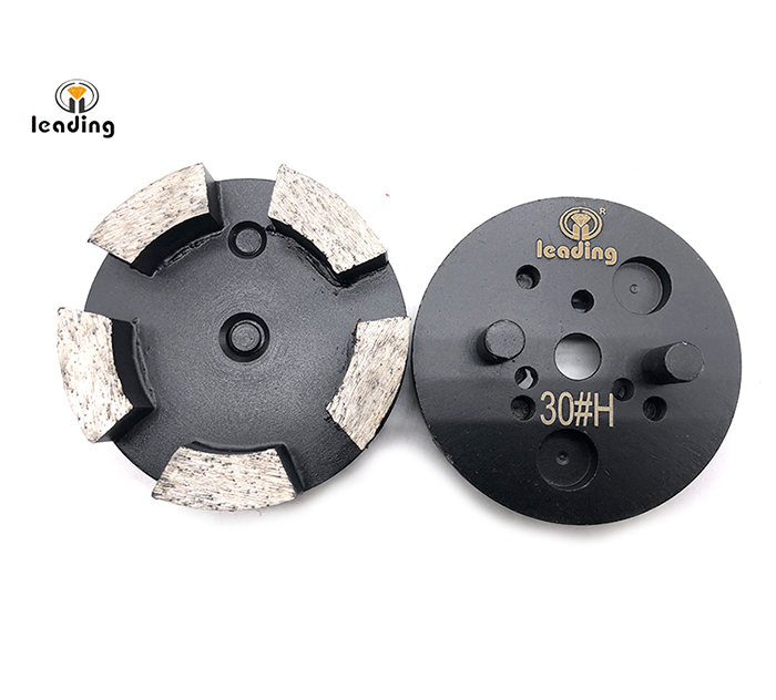 Multiple Mounted Diamond Grinding Puck With Two Pins