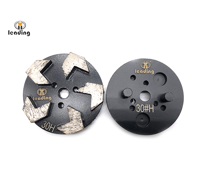 Multiple Mounted Diamond Grinding Puck With Two Pins