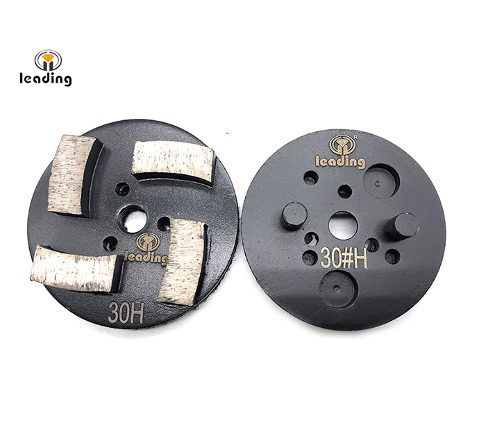 Multiple Mounted Diamond Grinding Puck With Two Pins