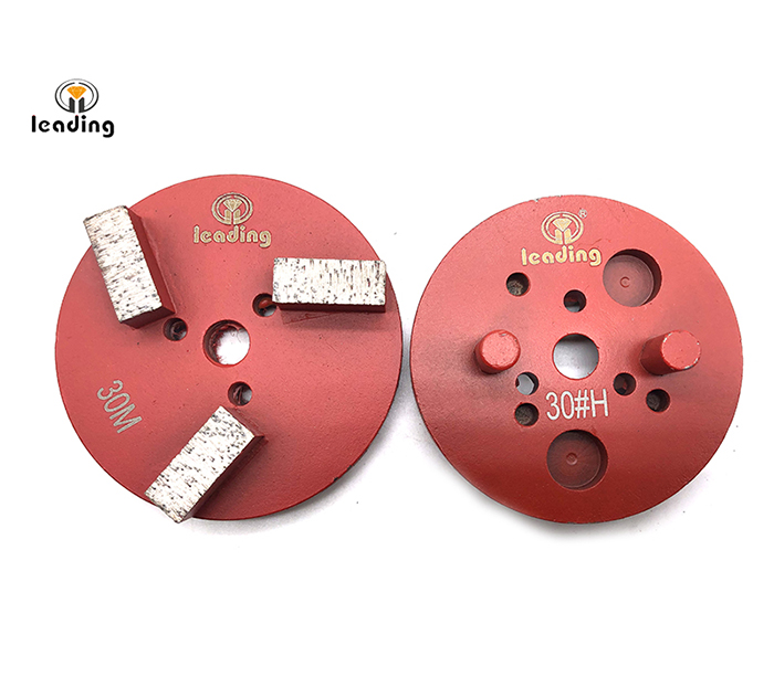 Multiple Mounted Diamond Grinding Puck With Two Pins