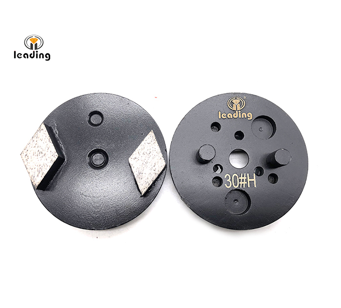 Multiple Mounted Diamond Grinding Puck With Two Pins