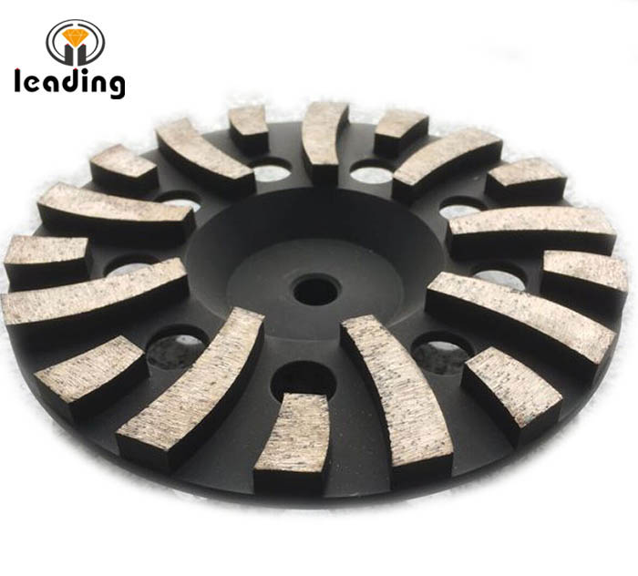 Diamond Grinding Cup Wheel With Long And Short Radial Segments For Concrete