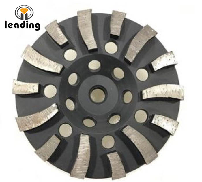 Diamond Grinding Cup Wheel With Long And Short Radial Segments For Concrete